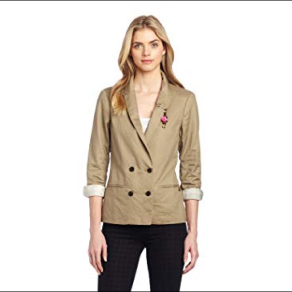 Madison Scotch taupe/olive boyfriend blazer